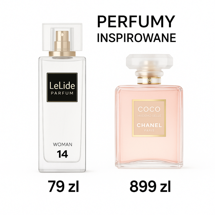 PERFUMY LELIDE NR 14 - 50ML - perfumy o podobnych nutach Coco Mademoiselle