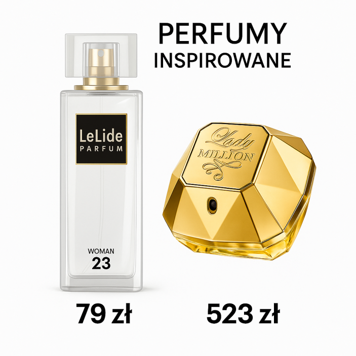 PERFUMY LELIDE NR 23 - 50ML - perfumy o podobnych nutach Lady Milion
