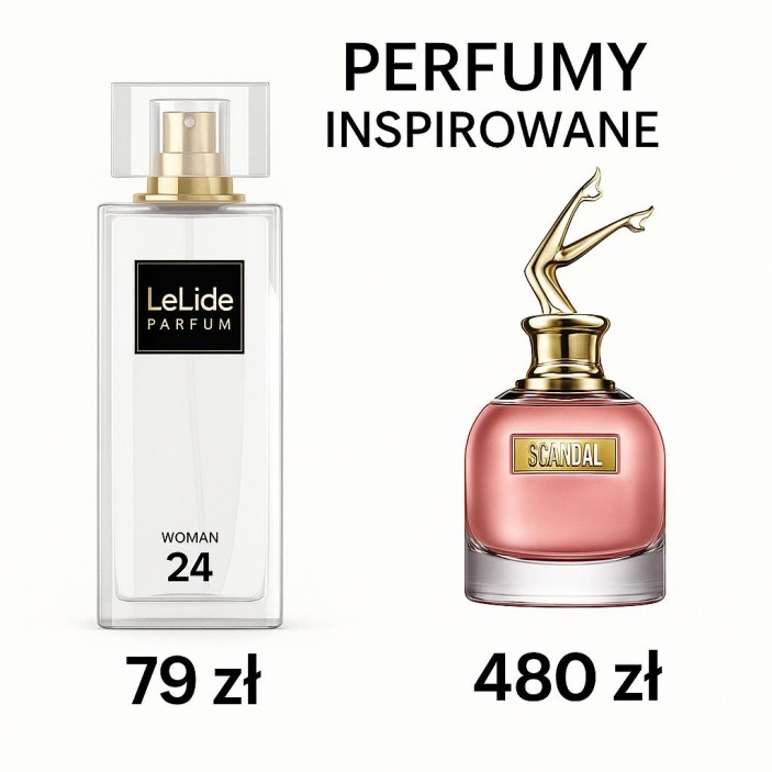 PERFUMY LELIDE NR 24 - 50ML - perfumy o podobnych nutach Scandal