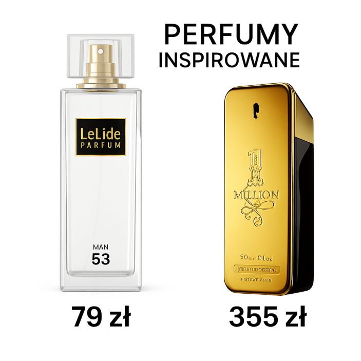 PERFUMY LELIDE NR 53 - 50ML - perfumy o podobnych nutach  One Milion