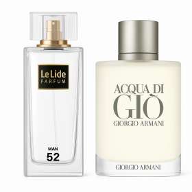 Perfumy męskie LeLide nr 52  50 ml  perfumy o podobnych nutach  Aqua Di Gio